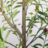 Vente en gros d'oliviers artificiels pour la décoration intérieure 5ft 180cm 6ft Faux olivier avec feuilles en plastique de soie Vente en gros de plantes artificielles