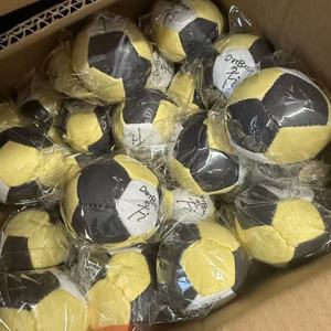 Ballons de jeu d'extérieur en tissu velours cousus à la main avec rembourrage en particules, jouets sacs de sable - Product Image 6