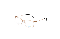 Superovo Lunettes de vue de luxe élégantes en titane à monture intégrale, monture légère de haute qualité, rectangulaires en métal, verres anti-lumière bleue colorés
