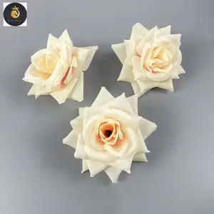 E486 Silk Artificial Flower Heads Wholesale Artificial Flower Rose Flower For Wedding Decoration