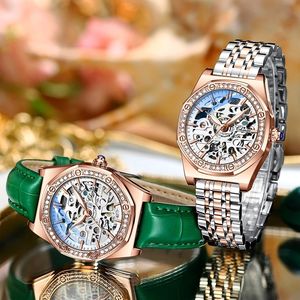 CHENXI 8848 Women Automatic Mechanical <strong>Watch</strong> Top Brand Luxury Stainless Steel <strong>Diamantes</strong> Waterproof Wrist <strong>Watch</strong> Ladies Skeleton - Product Image 3