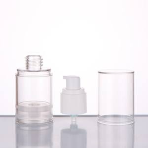 Nouveau design 30ml 50ml pour plastique blanc transparent comme PP pot de crème sans air bouteille à pompe cosmétiques nouveau design pour soin de la peau shampooing Loti - Product Image 4