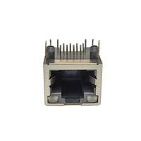 Fabricant de produits Dongguan entrée supérieure à port unique LED RVB femelle smd ethernet 8P8C connecteur RJ45 prise modulaire