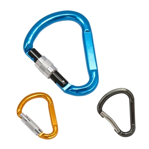 Mosquetón de aleación de aluminio en forma de ventilador, cierre de tornillo con certificado meet en 12275, venta directa de fábrica china - Product Image 4