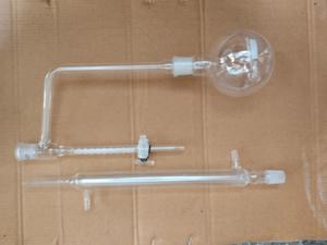 MAYALAB OEM Ensemble d'appareil Dean-Stark en verre borosilicaté transparent, Fiole de 500 ml, Piège de 10 ml, Robinet de condensation, Condenseur Liebig pour la recherche en laboratoire - Product Image 4