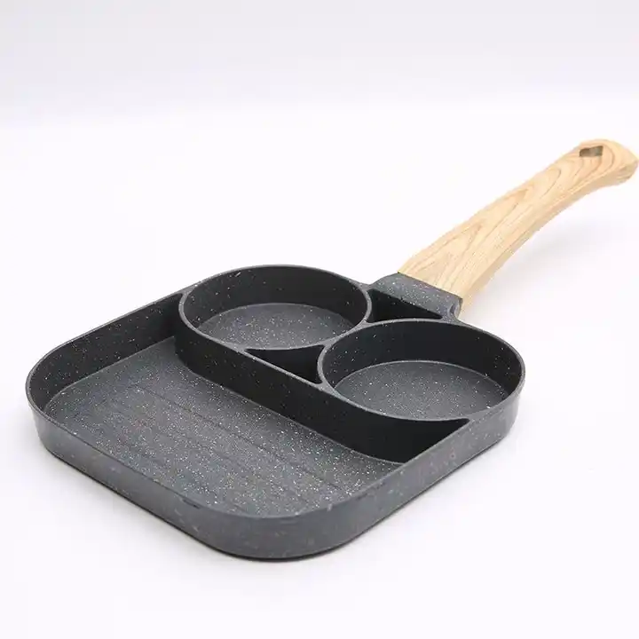 Wholesale hot sale divided cast iron frying pan factory and