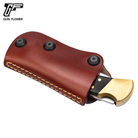 Étui à couteau en cuir Gun&flower pour le couteau pliant Buck 110, réglage de la rétention, étui à couteau