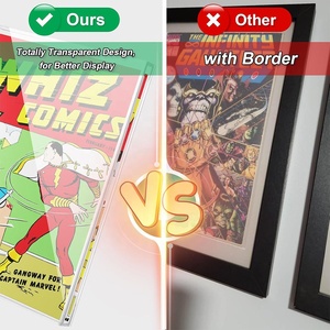 Vitrine Murale en Acrylique Transparente pour Bandes Dessinées - Cadre de Présentation pour Objets de Collection - Vitrine pour Bandes Dessinées de l'Époque Argentée - Product Image 5