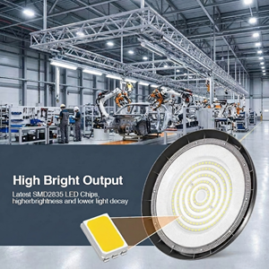 UFO <span class=keywords><strong>LED</strong></span> Hallenstrahler 200LM/W Hohe Lumenleistung 150W 200W 300W IP65 Aluminium Ultraflach für Lager Fabrik Industriebeleuchtung - Product Image 4