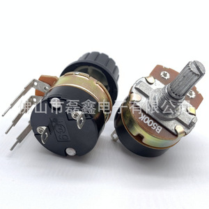 Potenciómetro Rotatorio Leixin WH138 500K con Interruptor y Perilla de Ajuste para Control de Audio - Product Image 1