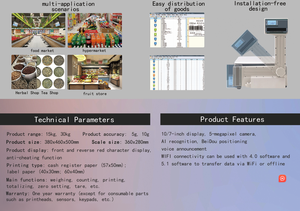 BA-F6661 siêu thị có trọng lượng Quy mô với máy in in nhãn quy mô - Product Image 5