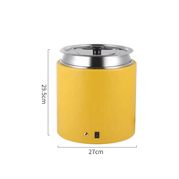 Marmite chauffante électrique commerciale sans eau en acier inoxydable de 10 L, type sec, pour buffet
