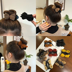 Multiple Models Temperament Elegant Bowknot Hair Claw <b>Clip</b> Light Luxury Women's Hair Claw <b>Clips</b> Fashion Headwear Wholesale - Product Image 3