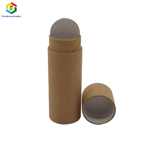 0,5 oz marrón de cartón de embalaje arriba <span class=keywords><strong>tubos</strong></span> de papel desodorante <span class=keywords><strong>kraft</strong></span> marrón de bálsamo de labio de tubo de papel - Product Image 5