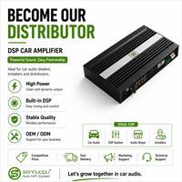 Amplificador de Potencia DSP para Vehículos DS-M12 Plus de 8 Canales Clase D, 8X30W, Amplificador para Auto con Ajuste por APP y PC, Venta al Por Mayor para Revendedores de Audio