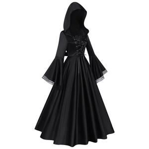 Vestido <span class=keywords><strong>de</strong></span> Danza Renacentista <span class=keywords><strong>con</strong></span> Plumas, <span class=keywords><strong>Disfraz</strong></span> <span class=keywords><strong>de</strong></span> <span class=keywords><strong>Bruja</strong></span> Medieval <span class=keywords><strong>con</strong></span> Capucha Gótica para Halloween, Fiesta <span class=keywords><strong>de</strong></span> Disfraces, <span class=keywords><strong>Disfraz</strong></span> Medieval - Product Image 3