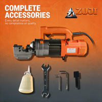 Cintreuse-coupeuse de barres d'armature électrique portative automatique à lame hydraulique professionnelle pour la construction ZRC-32B