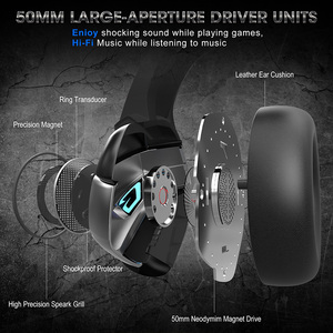 <span class=keywords><strong>ONIKUMA</strong></span>-auriculares <span class=keywords><strong>K5</strong></span> PRO para videojuegos, cascos con puerto Jack LED 3,5 de 7,1mm, adecuados para Playstation - Product Image 4