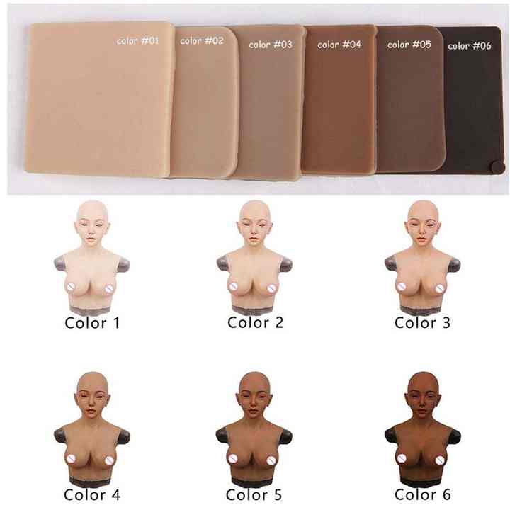 Silicone avec maquillage