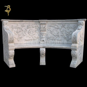 Zandsteen Marmeren Tafel En Bankset Voor Gebruik Buitenshuis - Product Image 1