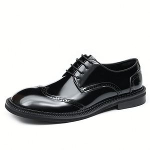 Zapatos de Vestir de Alta Gama para Hombre, Estilo Italiano, Formales, de Cuero Genuino, Hechos a Mano, Mocasines, Zapatos Oxford Formales de Negocios para Hombre - Product Image 6