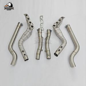 Collecteurs d'échappement et d'admission à livraison rapide <span class=keywords><strong>Hetu</strong></span> pour Mercedes Benz C63 AMG W204 6.2L V8 SS304, collecteurs longs et downpipe - Product Image 2