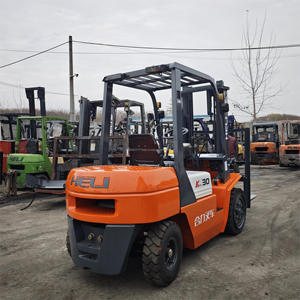 Chariot élévateur Heli à mât conteneur 2,5-3 tonnes Diesel FWD, chariots élévateurs d'occasion bon marché, cylindre de levage de cabine CPCD30, pince à baril, modèle 2023, 3m - Product Image 3