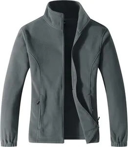 पुरुषों के लिए शेरपा जैकेट आरामदायक गर्मी वाले आउटडोर कपड़े नरम छलावरण कपड़े विंडप्रूफ हल्के फुल ज़िप ध्रुवीय ऊन जैकेट