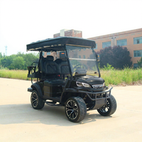7.5KW AC Motorlu Elektrikli Golf Arabası Özel Yapım 6 Kişilik Lityum Araba Yüksek Torklu Dayanıklı Korozyona Dirençli Alüminyum Gövdeli Buggy