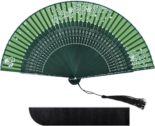 Folding Silk Bamboo Hand Fan Custom ECO Friendly for Men/women Chinese/Japanese Craft Handheld Fan