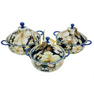 Meena <b>Sticker</b> Design Hotpot Double Wall Handmade Luxury Casserole Classic Stylish Tabletop Metal Food Warmer - Product Image 1