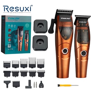 Resuxi N-7778 alta qualità ricaricabile 8500RPM professionale tagliacapelli Set con Base di ricarica <span class=keywords><strong>barbiere</strong></span> per barba Trimmer - Product Image 1