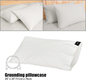 Ngủ sâu 5% Bạc sợi 95% cotton hữu cơ chống vi khuẩn chống tĩnh điện nối đất hình học dệt thân thiện với môi trường 400TC gối - Product Image 3