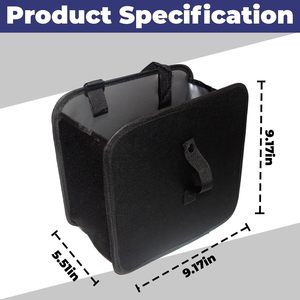 Bote de Basura Plegable para Auto, Bolsas de Basura Colgantes de 2 Galones, a Prueba de Fugas, Material de Lino, Hecho en China - Accesorio Interior - Product Image 2