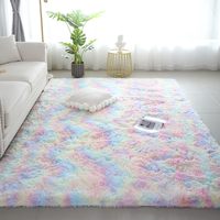 Tapis moelleux pour chambre à coucher, grand tapis d'intérieur en peluche douce pour salon