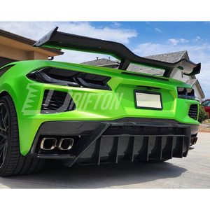 Diffuseur arrière en fibre de carbone style 5VM pour Chevrolet Corvette C8 Stingray Z51 2020-2026 – Amélioration à monter sur les boulons - Product Image 1
