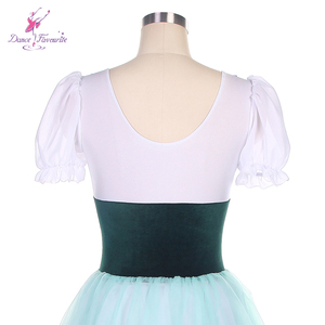<span class=keywords><strong>Tutu</strong></span> de ballet à manches courtes spandex <span class=keywords><strong>blanc</strong></span> avec couches de <span class=keywords><strong>tulle</strong></span> doux vert <span class=keywords><strong>tutu</strong></span> long <span class=keywords><strong>tutu</strong></span> de danse de ballet 19826 - Product Image 6