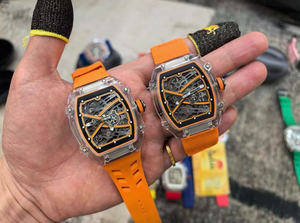 Reloj Mecánico <span class=keywords><strong>ETA</strong></span> <span class=keywords><strong>de</strong></span> Alta Gama, Edición Especial <span class=keywords><strong>de</strong></span> Cristal Personalizado 67-02, Versión <span class=keywords><strong>de</strong></span> Nivel Superior, Correa <span class=keywords><strong>de</strong></span> Cuero, Puntero <span class=keywords><strong>de</strong></span> Alta Calidad - Product Image 5