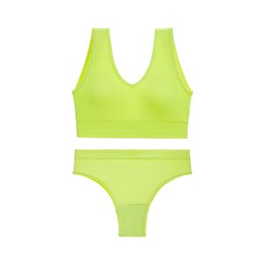 Shock-Absorbing Wire Free Knitted Sporty <b>Sports</b> <b>Bra</b> Set U <b>Backless</b> Sexy Beauty Vest Big Chest Comfort Seamless Breathable Quick - Product Image 4