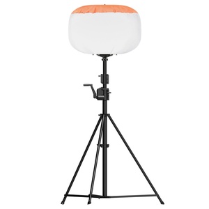เสาไฟส่องสว่างเคลื่อนที่แบบพองลม IP54 กำลังไฟ 500 วัตต์  แบบ LED สำหรับงานก่อสร้างบนถนน - Product Image 1