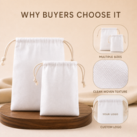 Grand sac à linge en toile de coton avec cordon de serrage, imprimé sur mesure, sac de rangement réutilisable pour vêtements et voyages