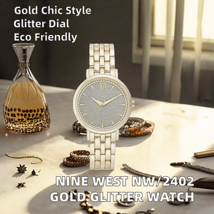 <span class=keywords><strong>Montre</strong></span> analogique pour <span class=keywords><strong>femme</strong></span>, boîtier en acier inoxydable et acrylique doré, cadran 35 mm, logo personnalisé, écologique, prix usine bas, vente en gros - Product Image 2