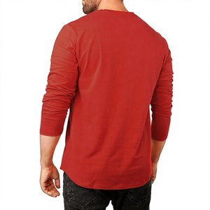 Camiseta de Manga Larga para Hombre, Personalizada, Cuello Redondo, Estilo Casual Urbano, Algodón, Diseño Moderno, Calidad Premium - Product Image 4