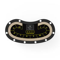 YH 94 pouces personnalisé Texas Hold'em Table de poker solide pieds pliants argent porte-gobelet haute qualité MDF/bois/métal/acier inoxydable
