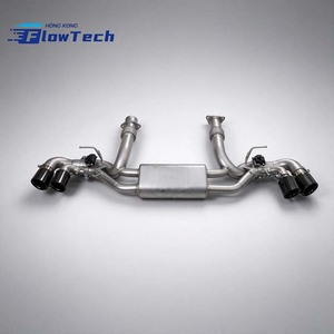 ระบบท่อไอเสีย FlowTech SS304 Valvetronic Axle-Back พร้อมวาล์วควบคุมแบบ OEM ความหนา 1.5 มม. ผิวเรียบ สำหรับ Chevrolet Corvette C8 6.2L - Product Image 2