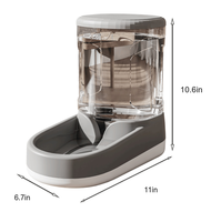 Distributeur d'eau pour chien Gravity 3,8 L grande capacité, réservoir visible, gamelle d'eau pour animaux, distributeur automatique