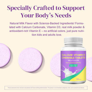 निर्यात के लिए चीन निर्माता कैल्शियम विटामिन डी 3 चबाने योग्य टैबलेट - Product Image 5