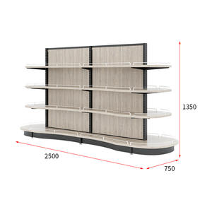 <span class=keywords><strong>Scaffali</strong></span> del supermercato legno d'acciaio di progettazione unica con gli <span class=keywords><strong>scaffali</strong></span> di esposizione della <span class=keywords><strong>libreria</strong></span> del minimarket dello spuntino dell'asta di chiusura - Product Image 4