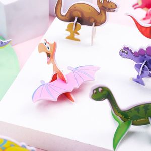 Rompecabezas de Dinosaurio 3D de Papel para Armar - Juguete Educativo para Niños Pequeños - Product Image 4