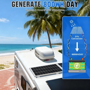 Puissant panneau solaire 200W haute efficacité pour alimentation hors réseau secours à domicile Camping RV - Product Image 6